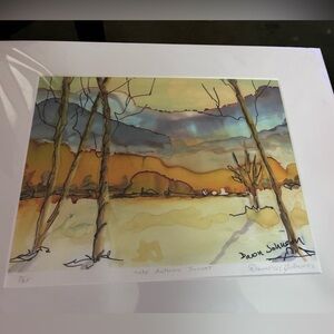 Late Autumn Sunset Art Print